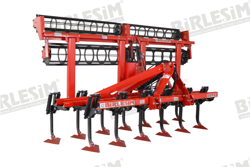 Süper 3 Şaseli Dik Yaylı Kültivatör